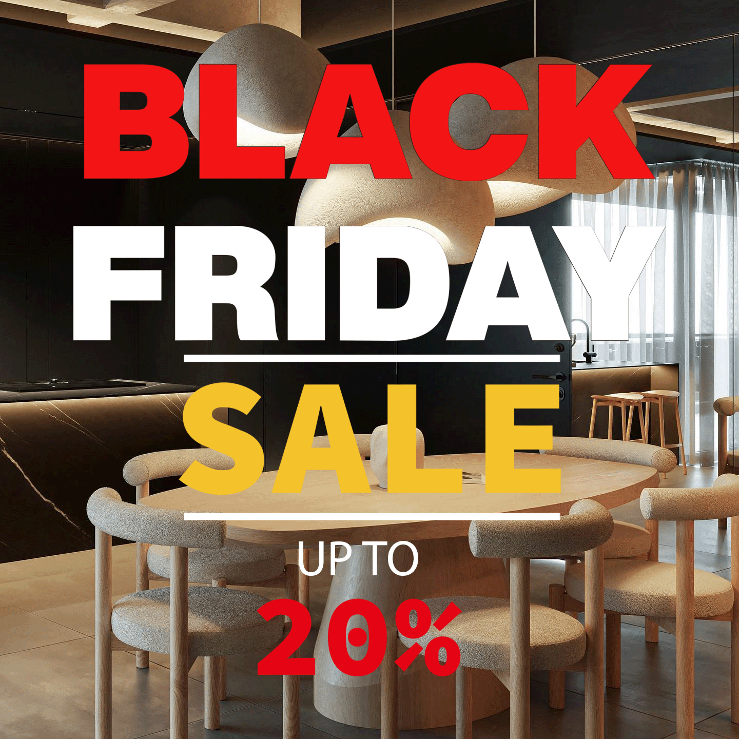 Black Friday Deals: Enjoy 20% Off on All Lighting with Global Shipping!