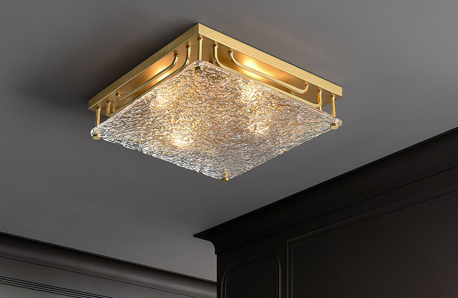 Classic brass ceiling lampLight up your space