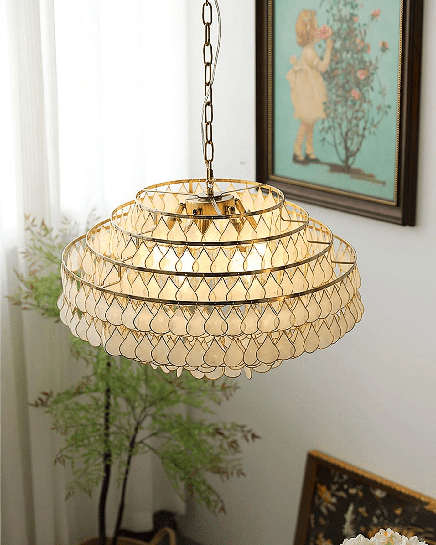 Abbington Shell Chandelier