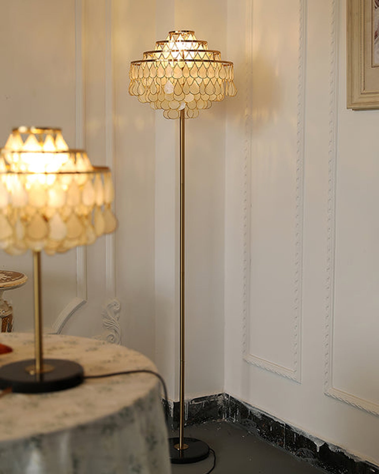Abbington Shell Floor Lamp