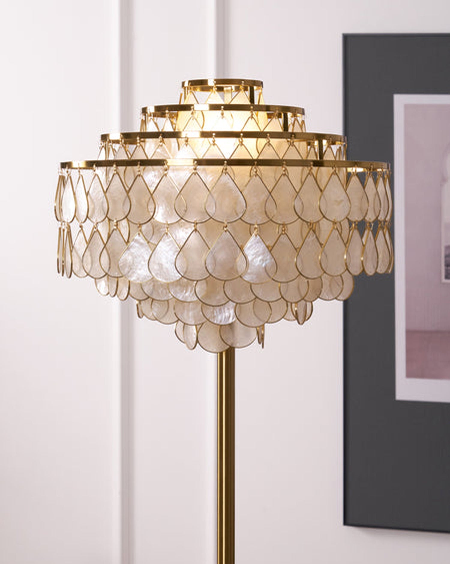 Abbington Shell Floor Lamp
