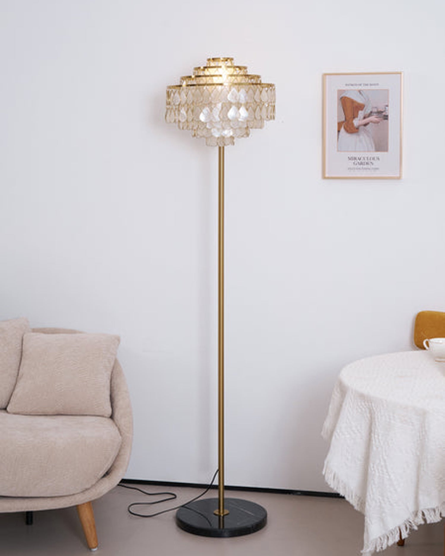 Abbington Shell Floor Lamp