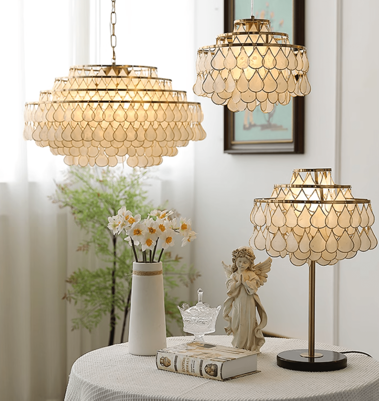 Abbington Shell Table lamp