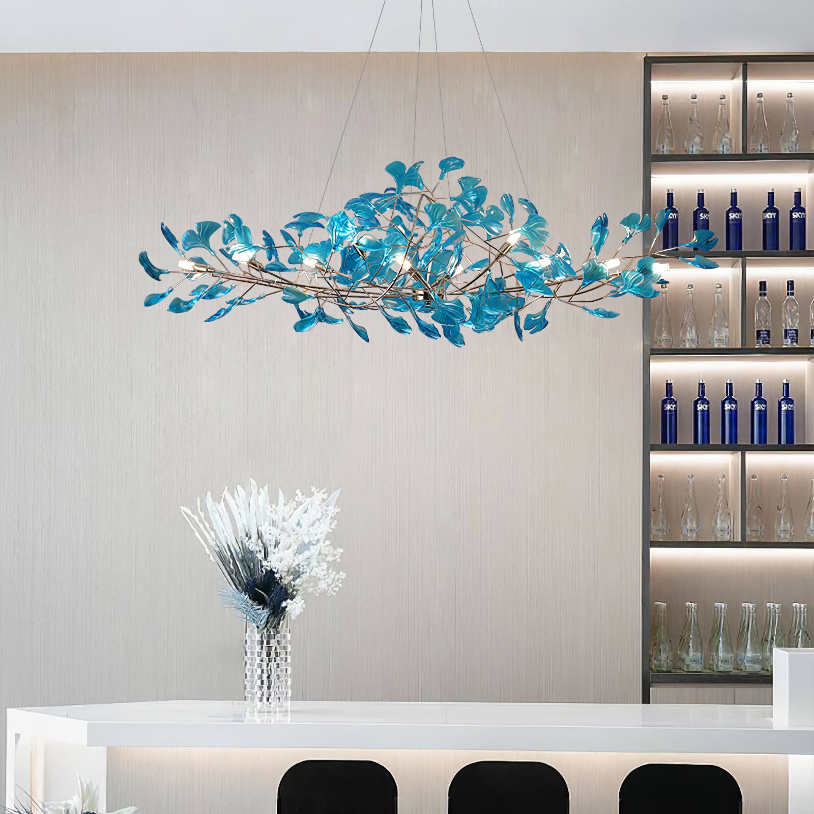 Acrylic Gingko Chandelier