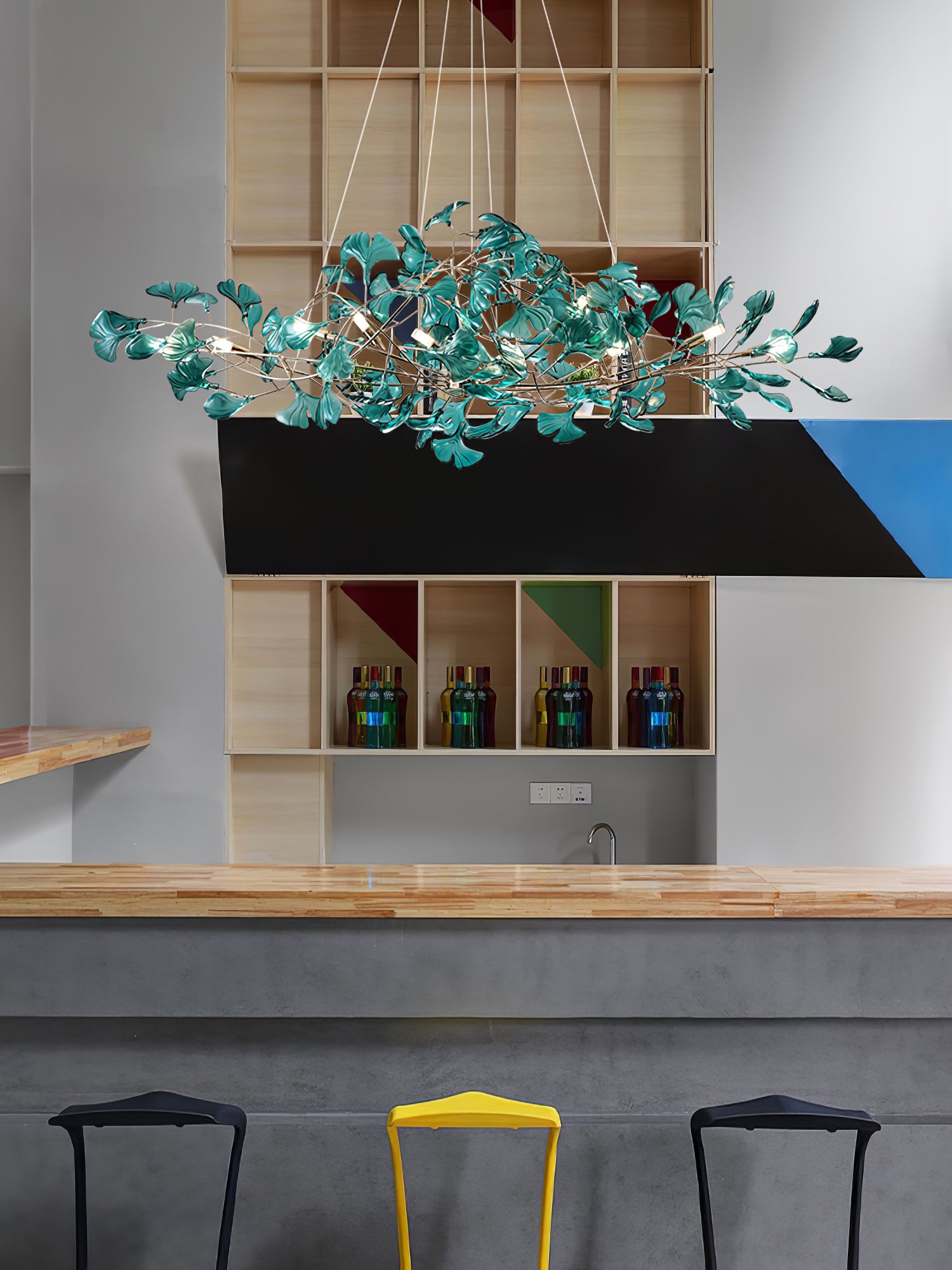 Acrylic Gingko Chandelier