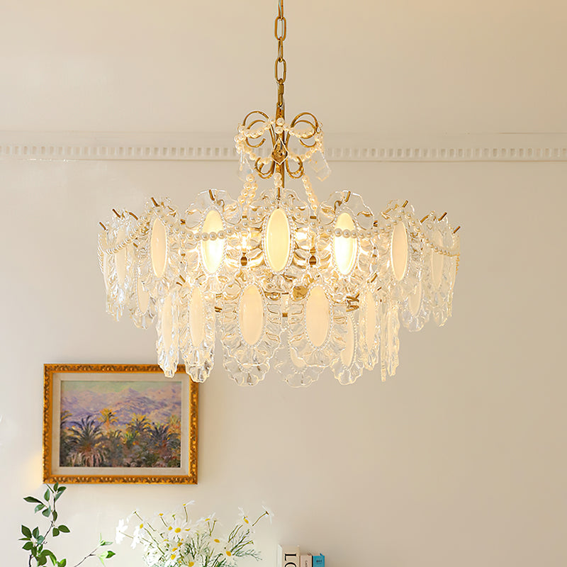 Aura Wave Pearl Chandelier