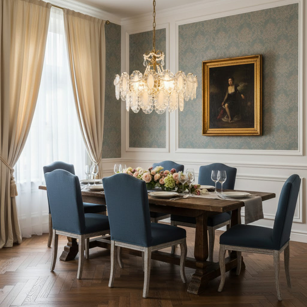 Aura Wave Pearl Chandelier