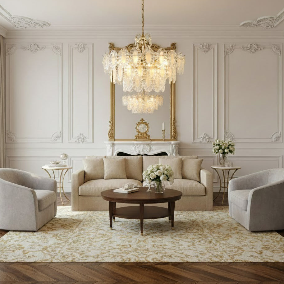 Aura Wave Pearl Chandelier