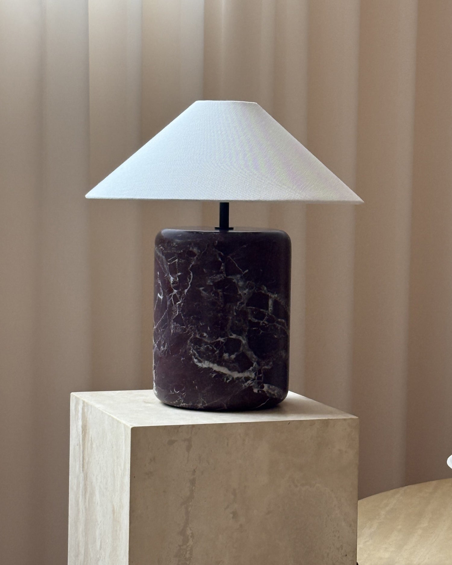 Block Marble Table Lamp