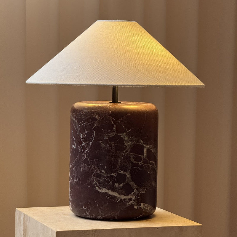 Block Marble Table Lamp