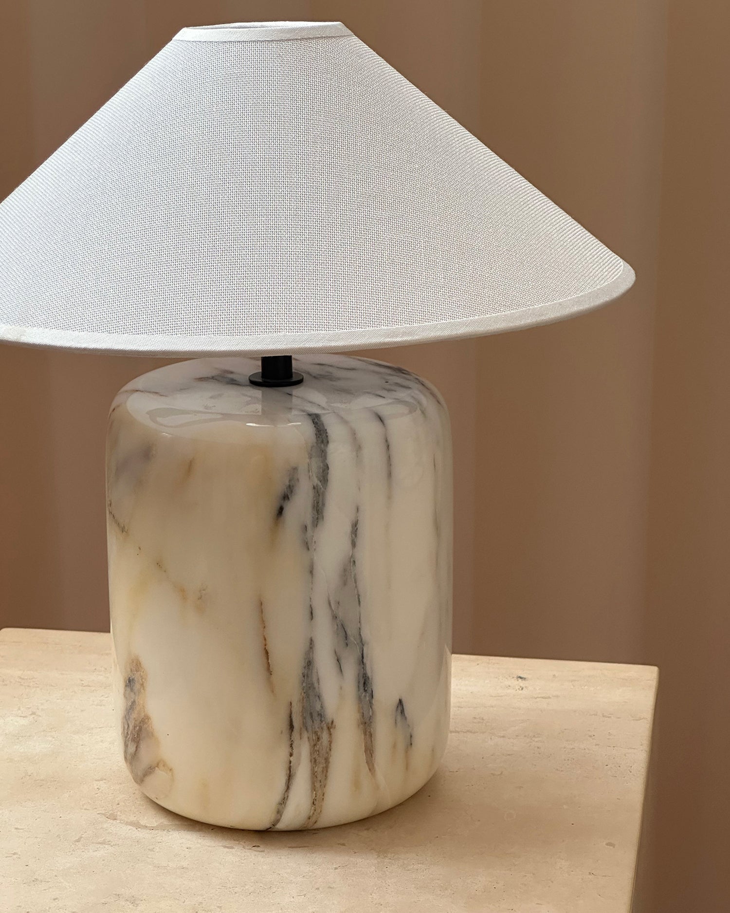 Block Marble Table Lamp
