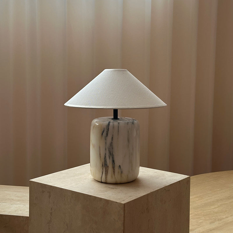 Block Marble Table Lamp