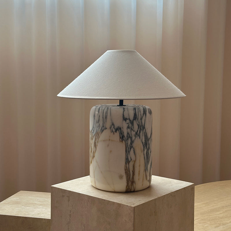 Block Marble Table Lamp