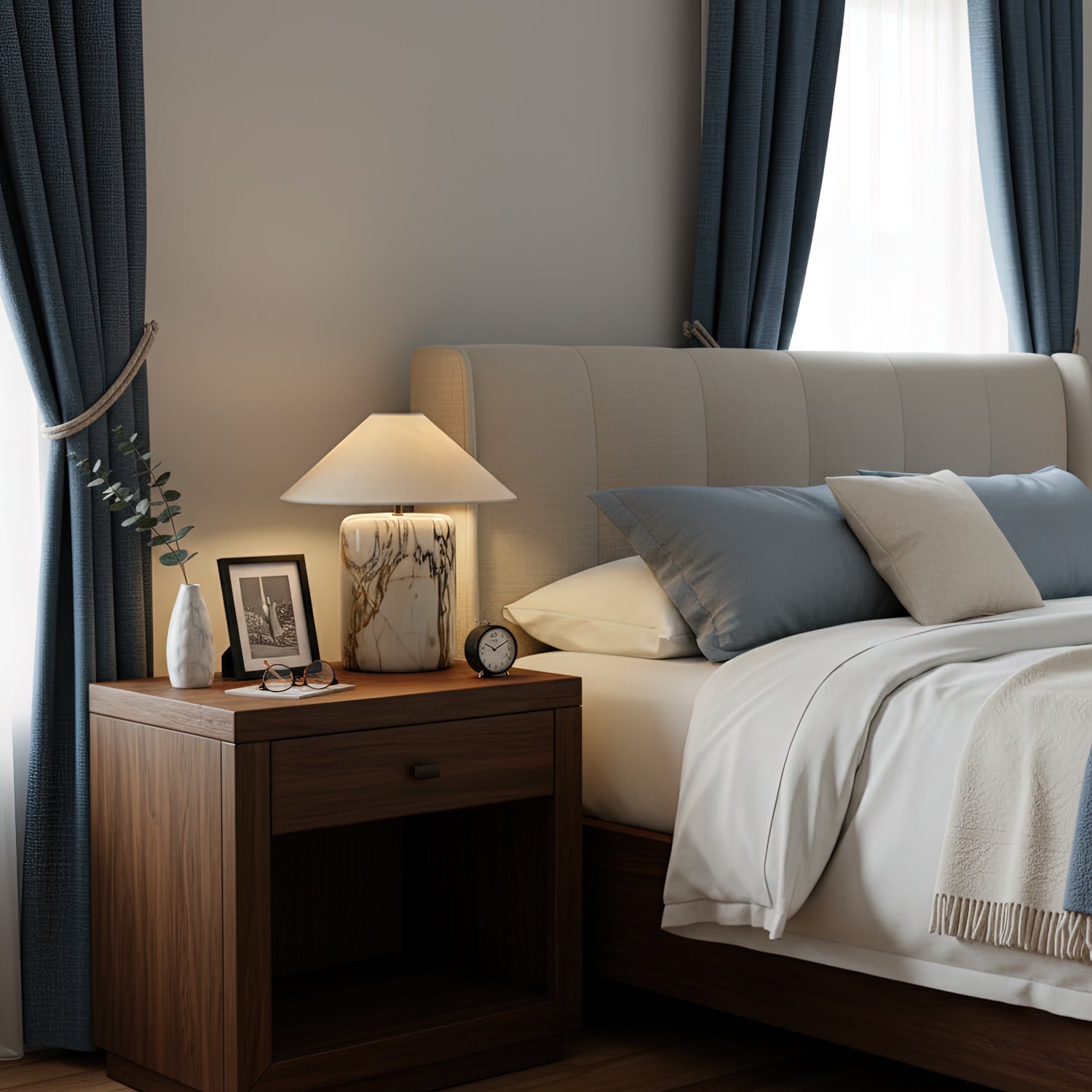 Block Marble Table Lamp