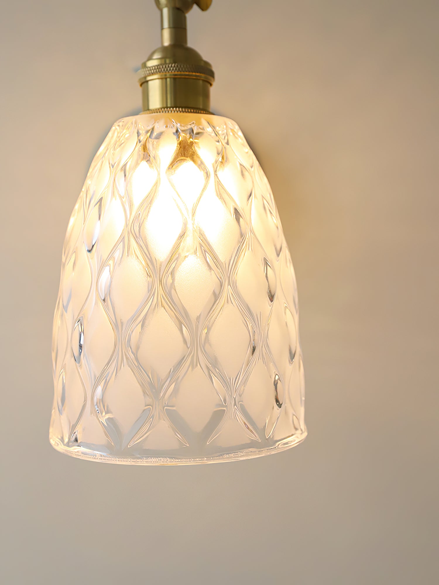Brass Carved Wall Sconce