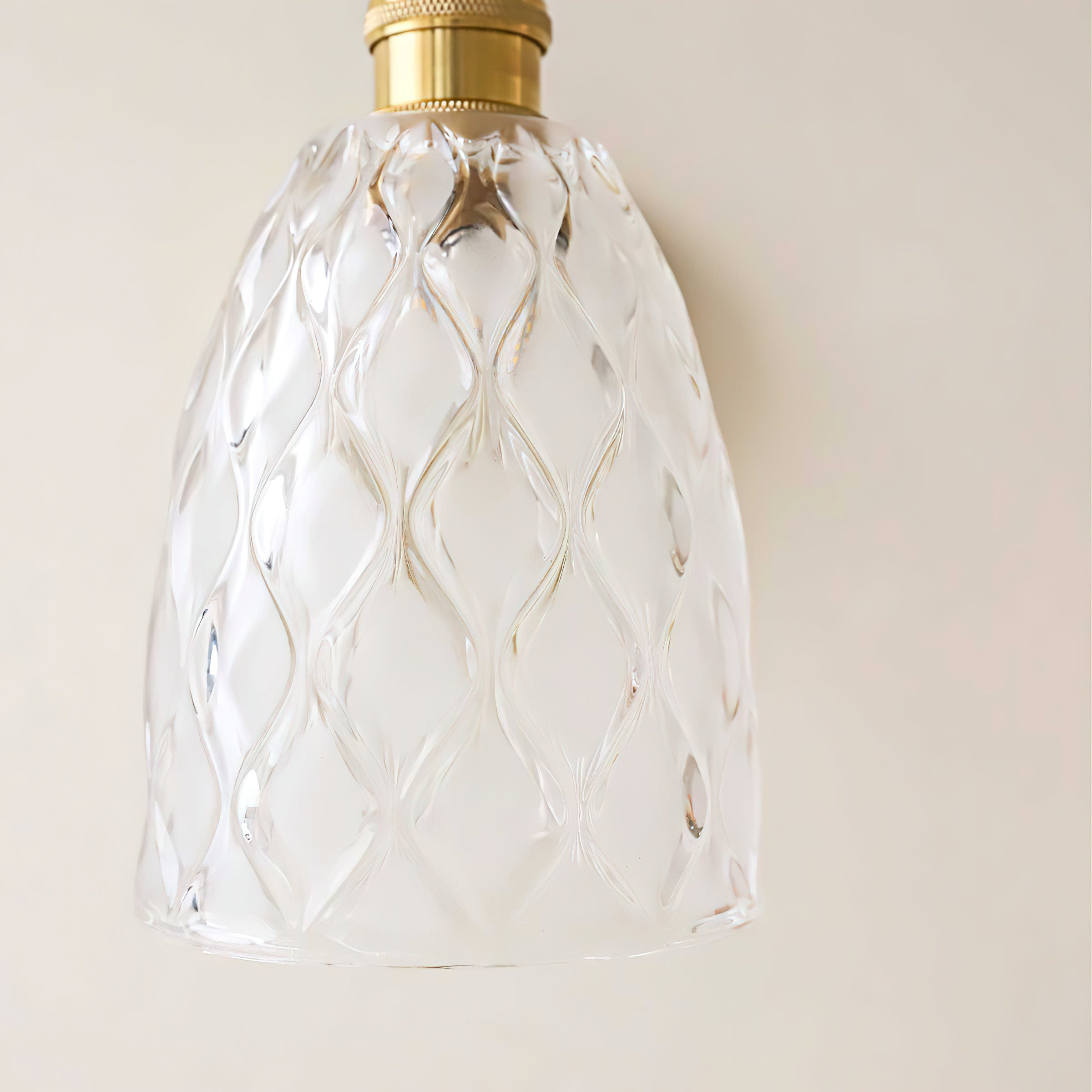 Brass Carved Wall Sconce