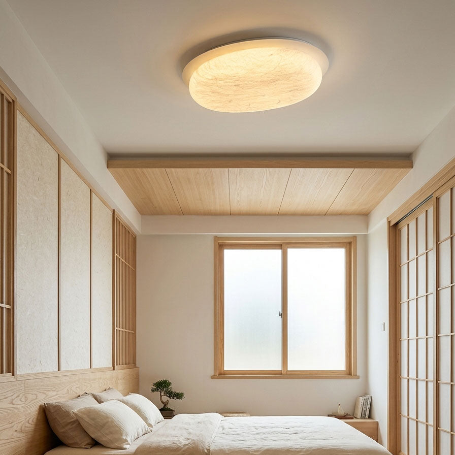Calista Silk Flush Mount Ceiling Light