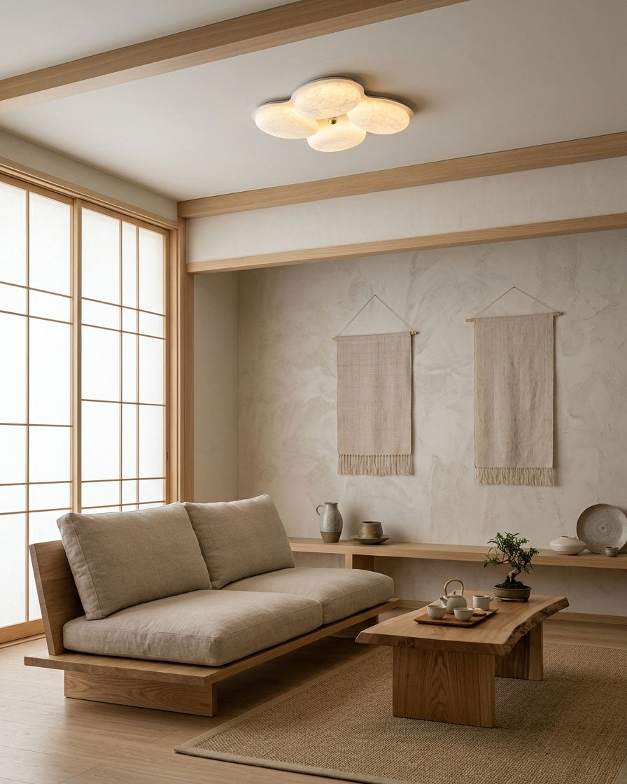 Calista Silk Flush Mount Ceiling Light