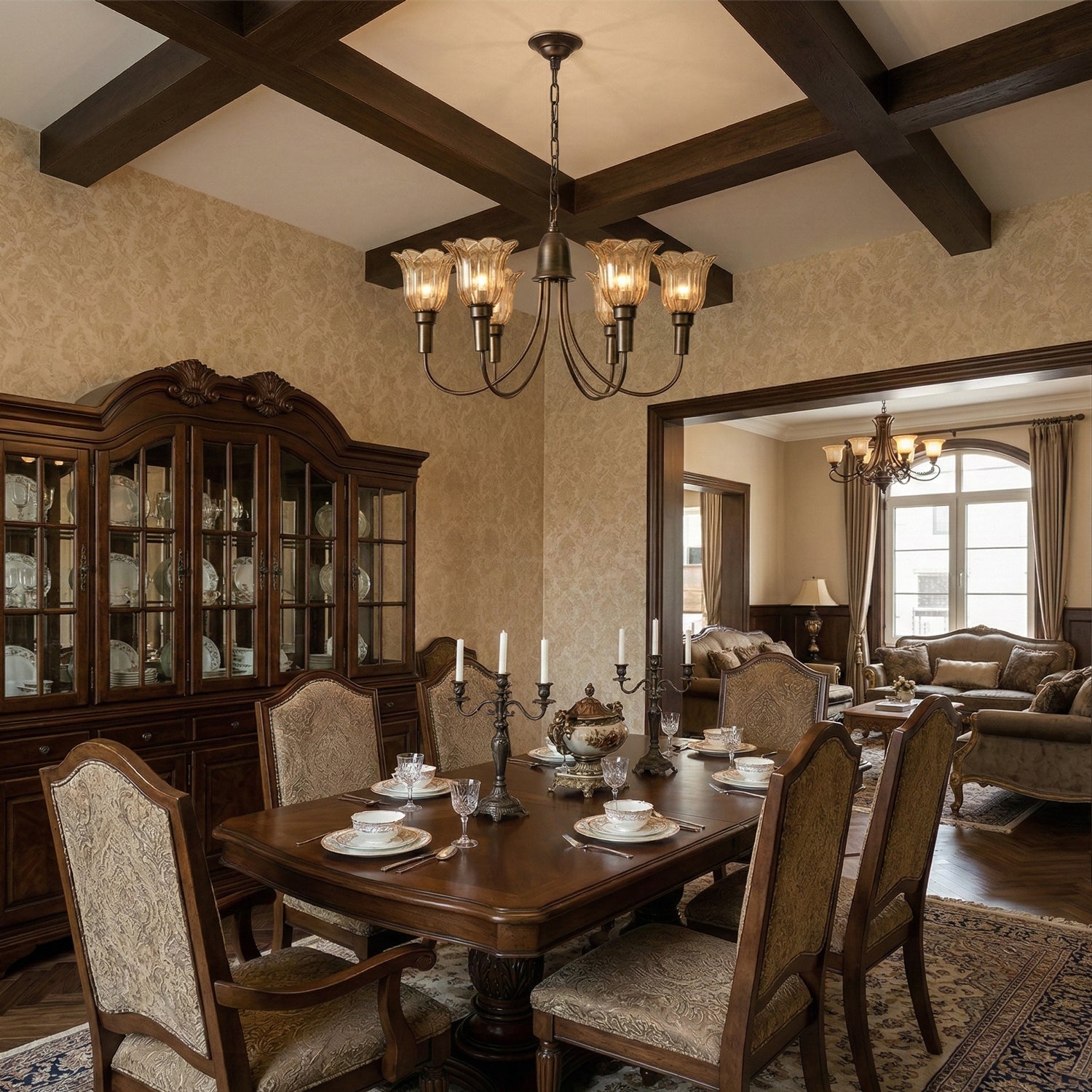 Columbia Brass Chandelier