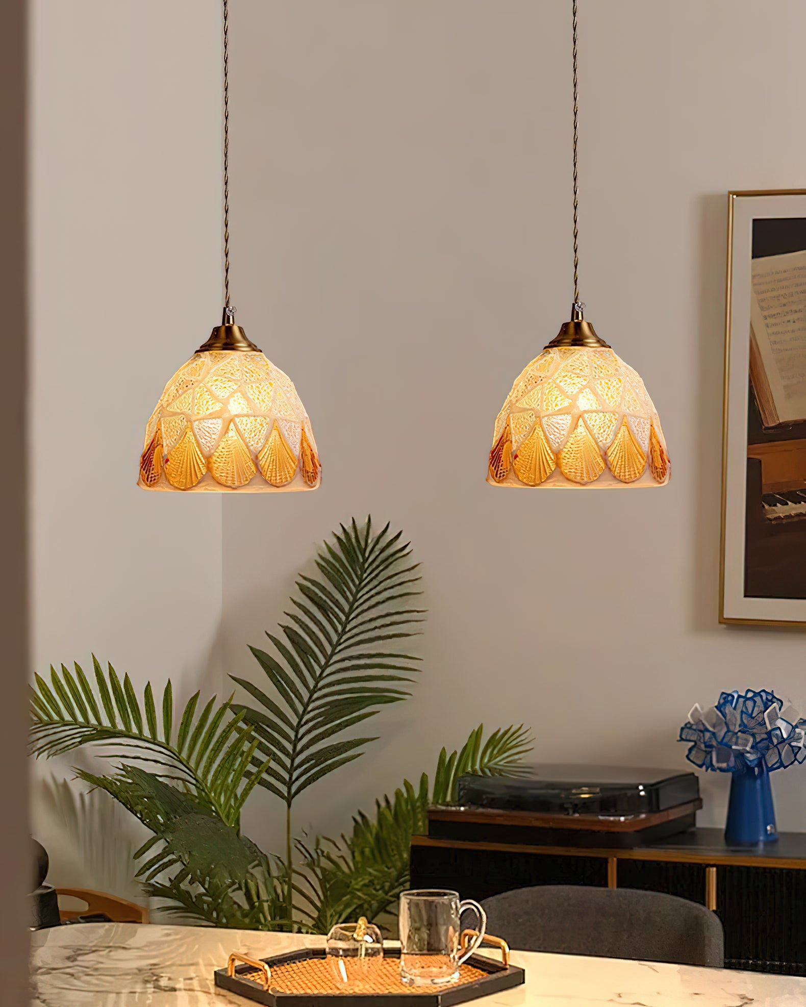 Crown Tiffany Pendant Lamp