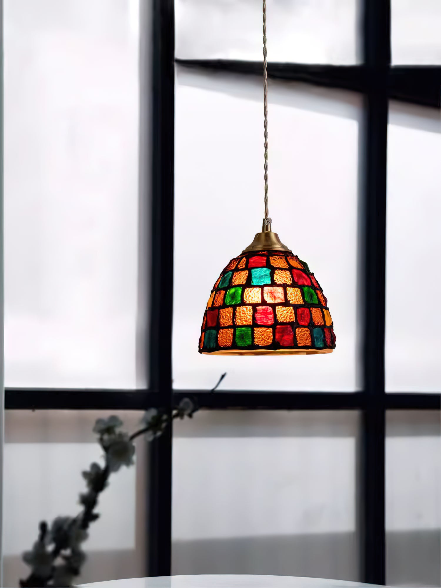 Crown Tiffany Pendant Lamp