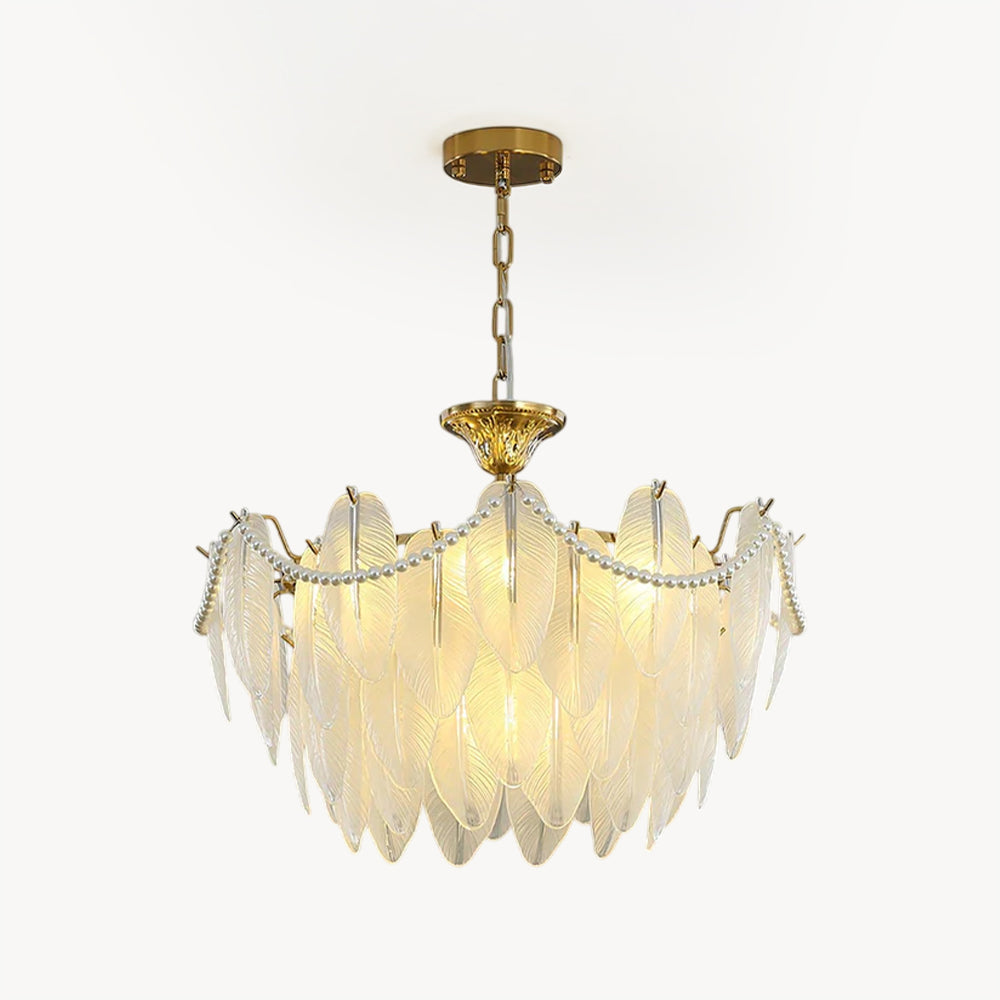 Kristallfeder-Kronleuchter