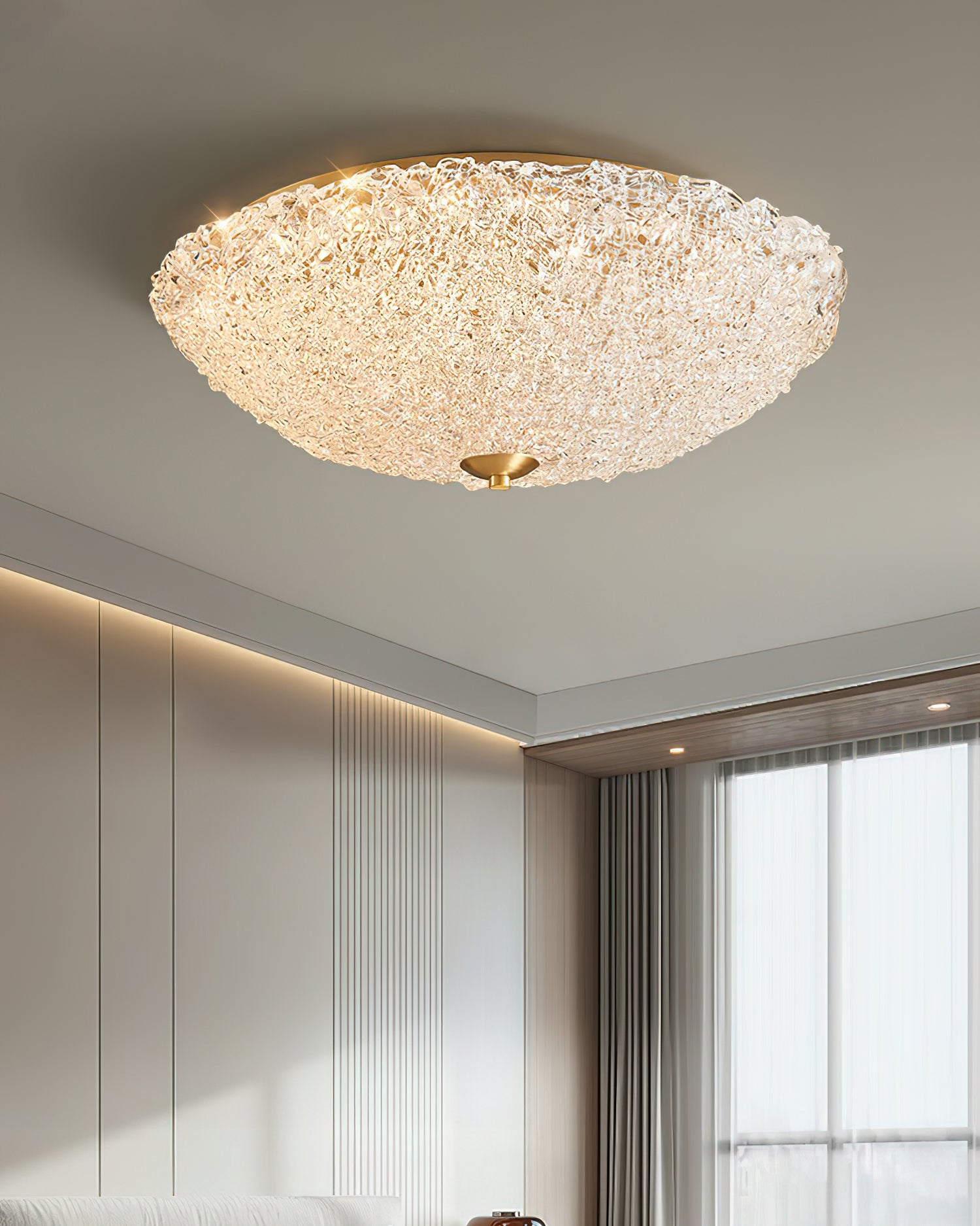 Crystal Wave Ceiling Light