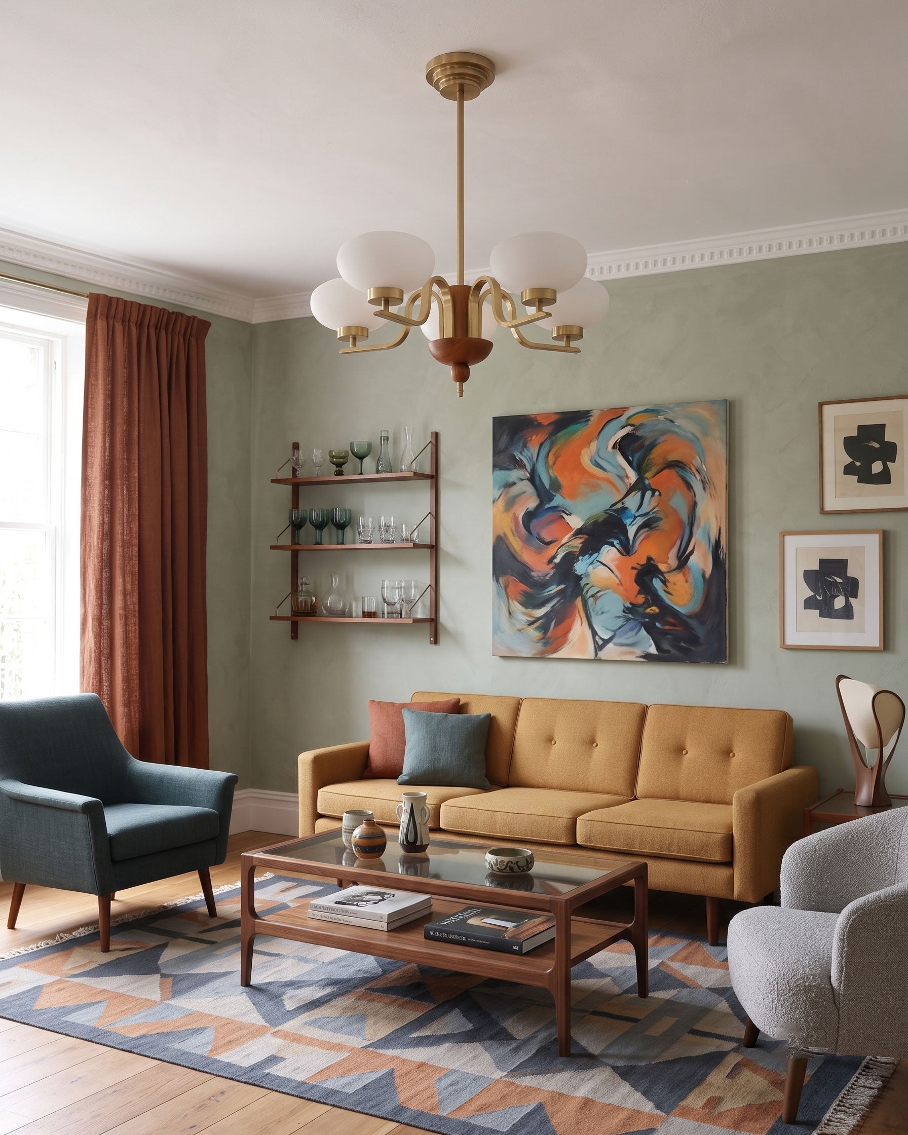 Daphne Mid-Century Chandelier