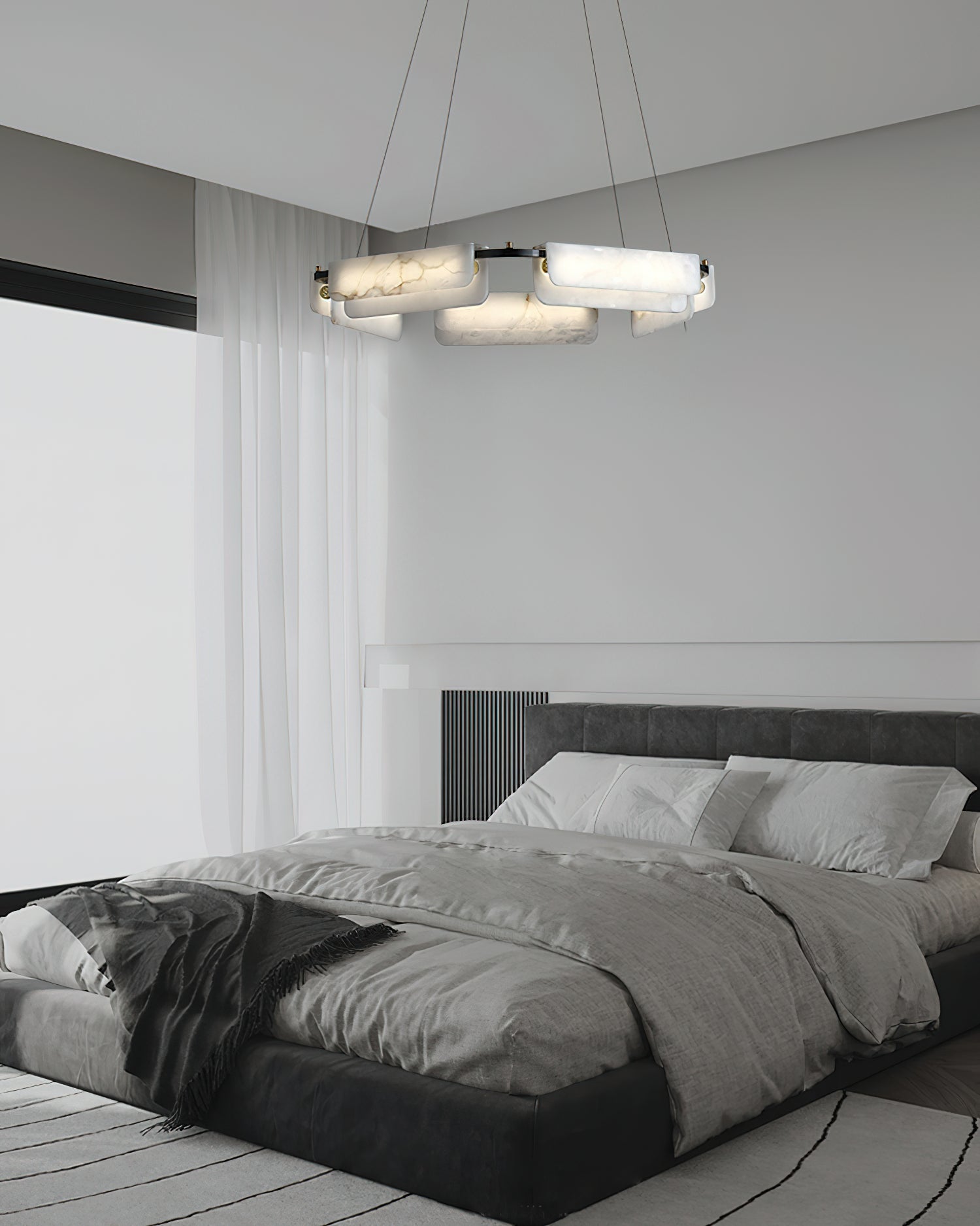 Delia Alabaster Chandelier