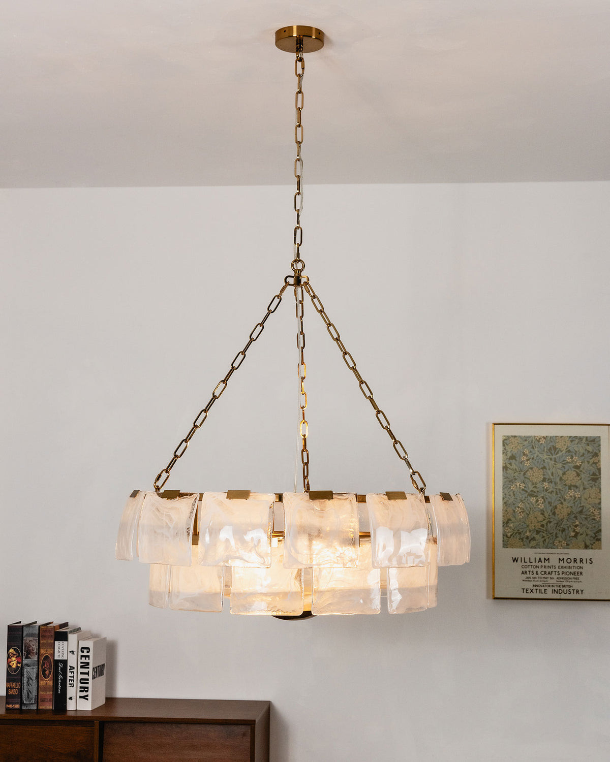 Eldon Textured Glass Chandelier – detail 21