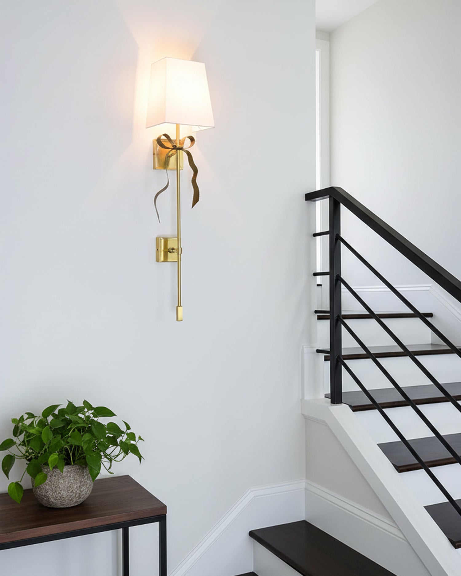 Ellery Gros-Grain Bow Sconce