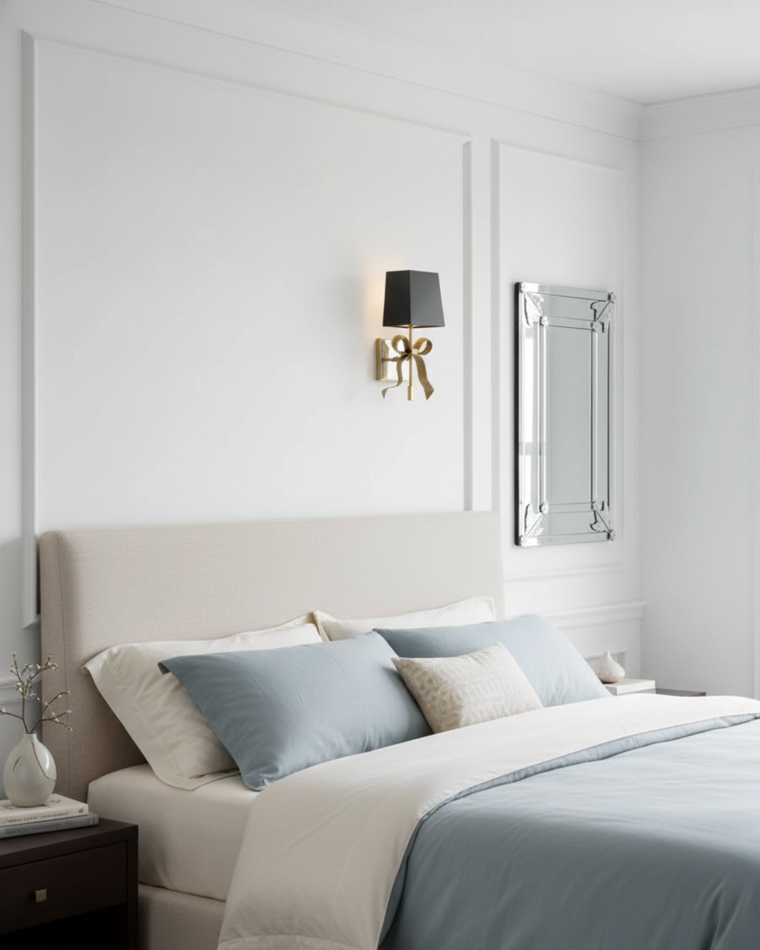 Ellery Gros-Grain Bow Sconce