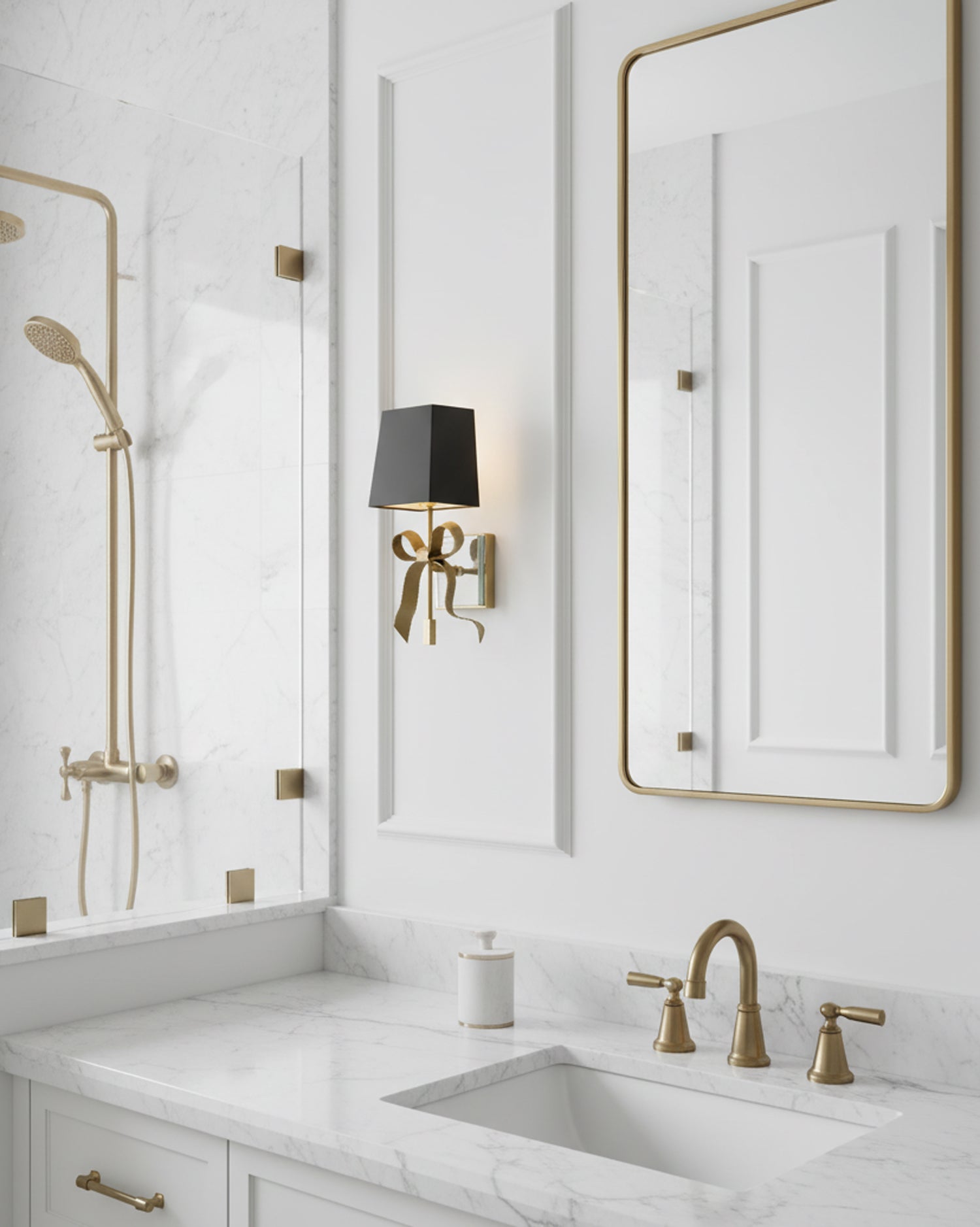 Ellery Gros-Grain Bow Sconce