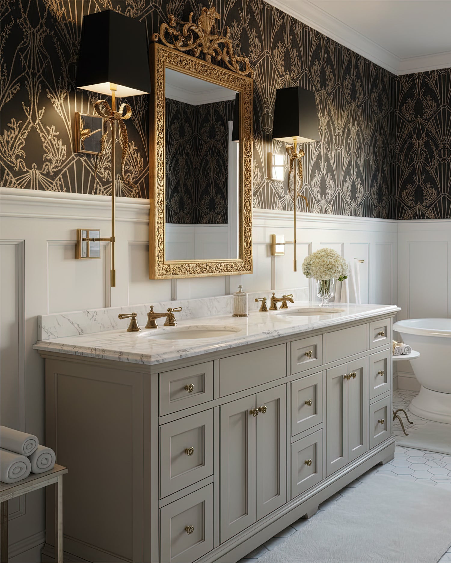 Ellery Gros-Grain Bow Sconce