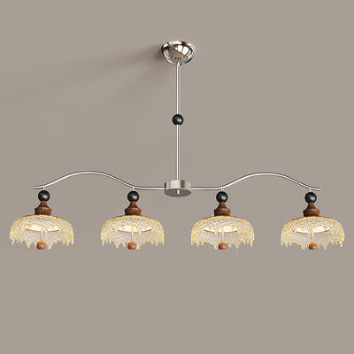 4 heads: L 116cm x H 25m / ∅ 45.7″ x H 9.8″