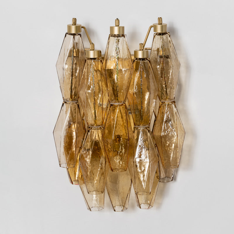 Facetia Tiered Glass Wall Sconce