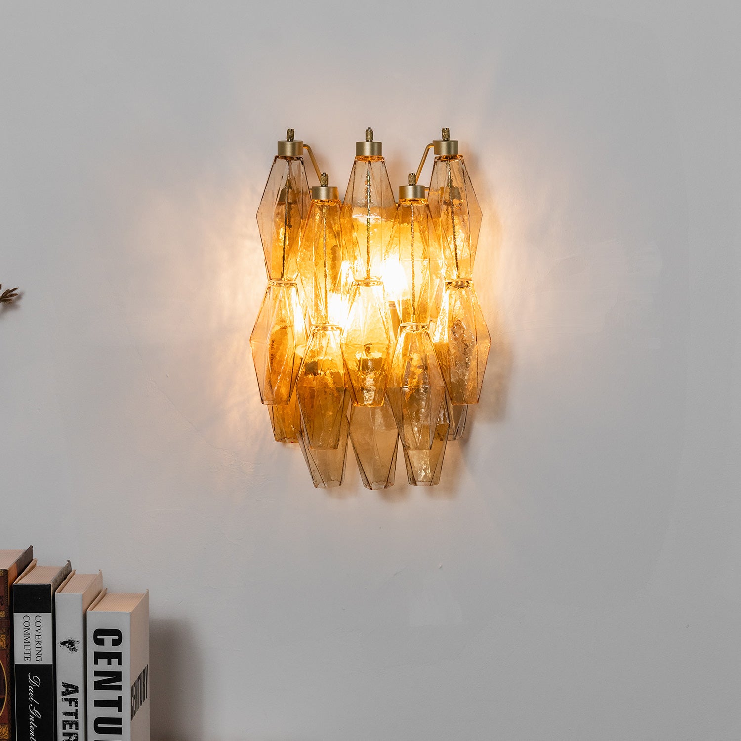 Facetia Tiered Glass Wall Sconce
