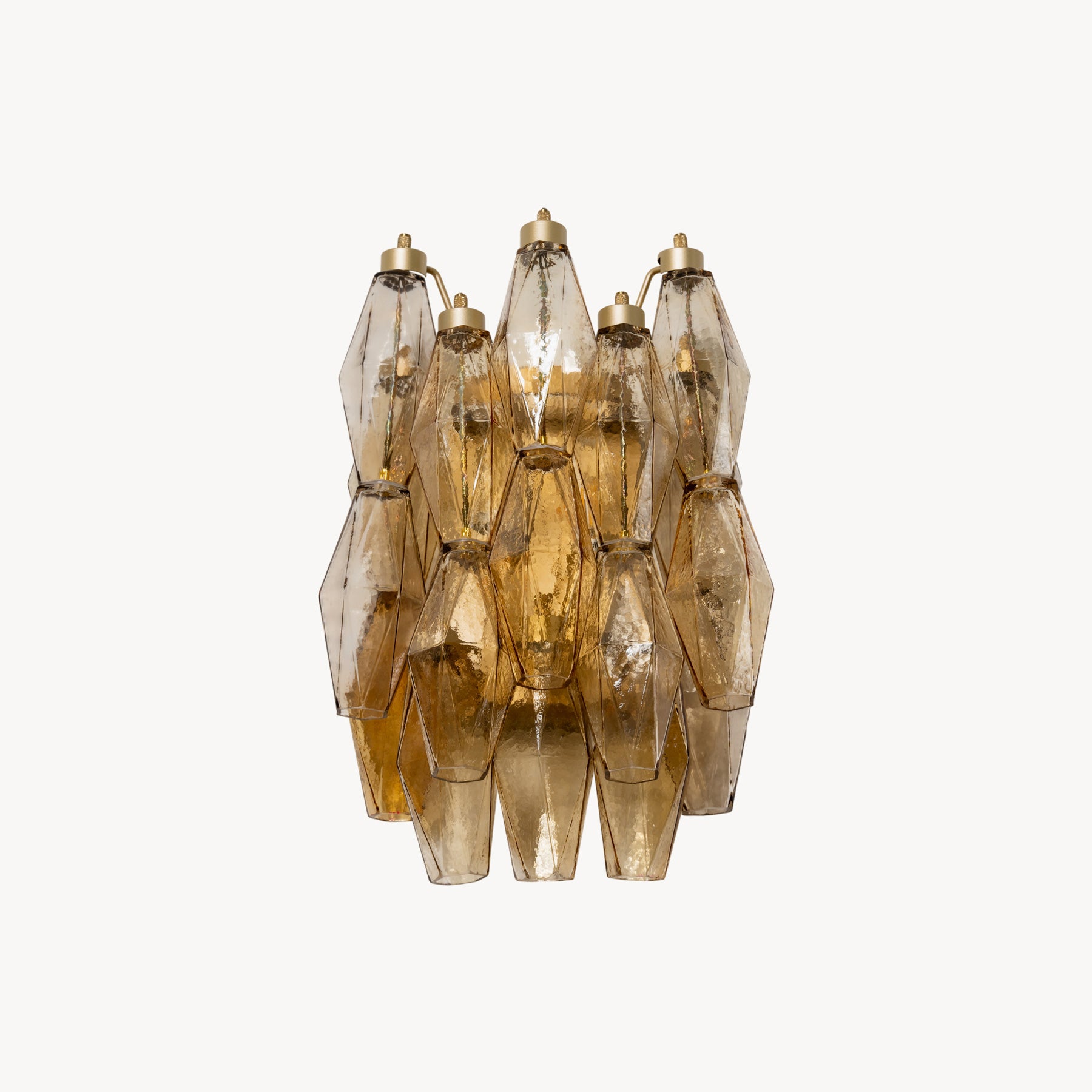 Facetia Tiered Glass Wall Sconce