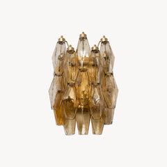 Facetia Tiered Glass Wandleuchte