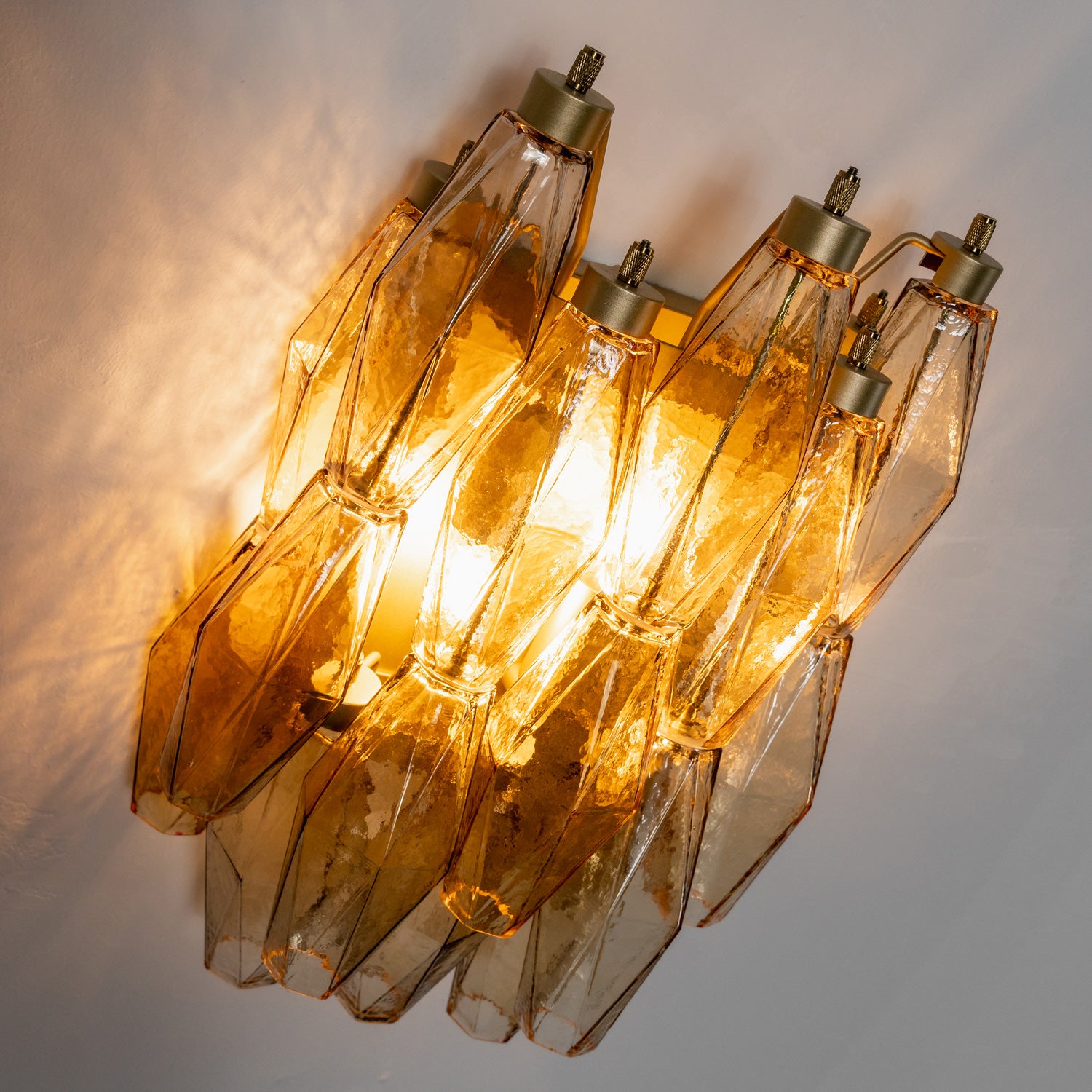 Facetia Tiered Glass Wall Sconce