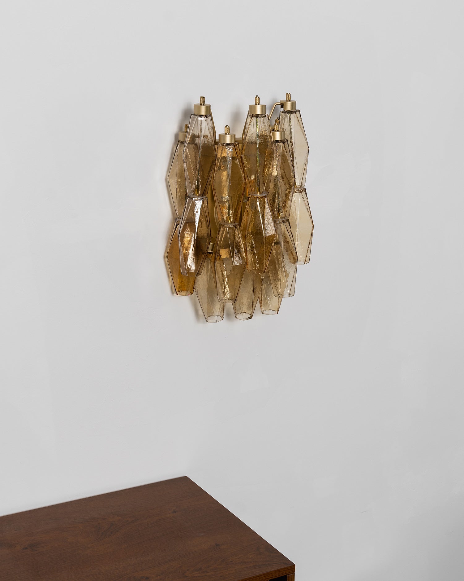 Facetia Tiered Glass Wall Sconce
