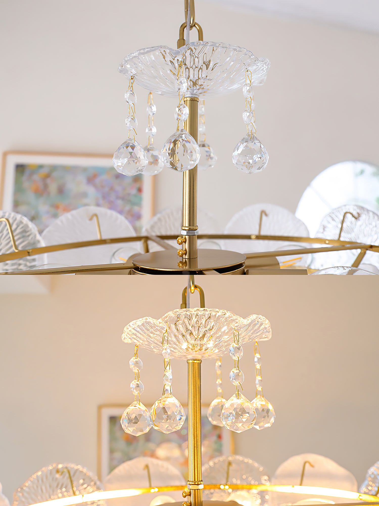 Flower Disc Chandelier