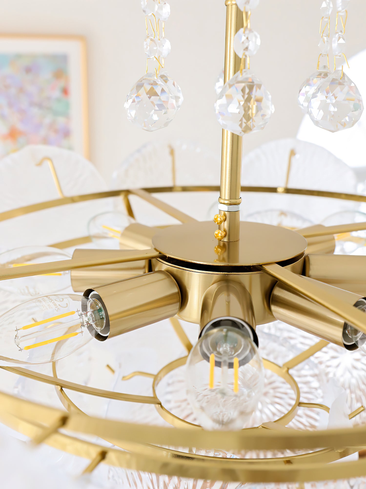 Flower Disc Chandelier