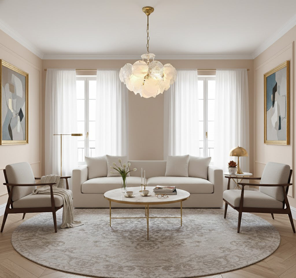 Flower Disc Chandelier