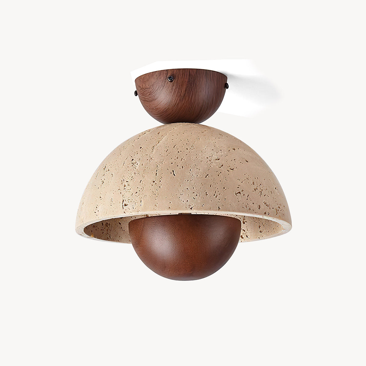 Flowerpot Travertine Ceiling Lamp