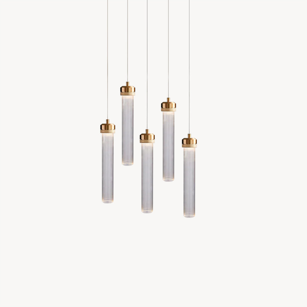 Fluted Tube Pendant Light