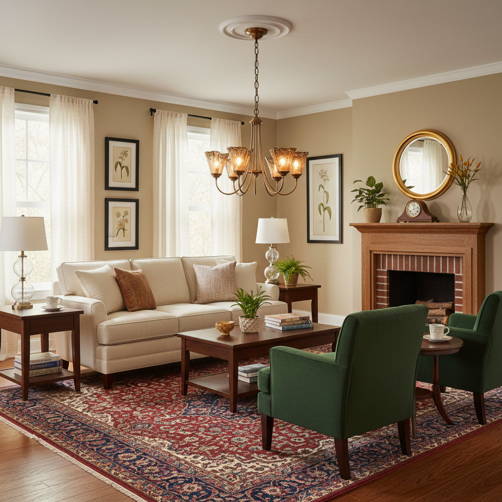 Franklin Amber Chandelier