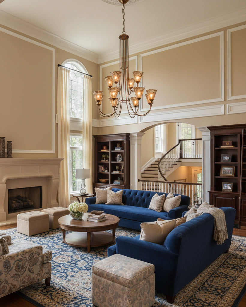 Franklin Amber Chandelier