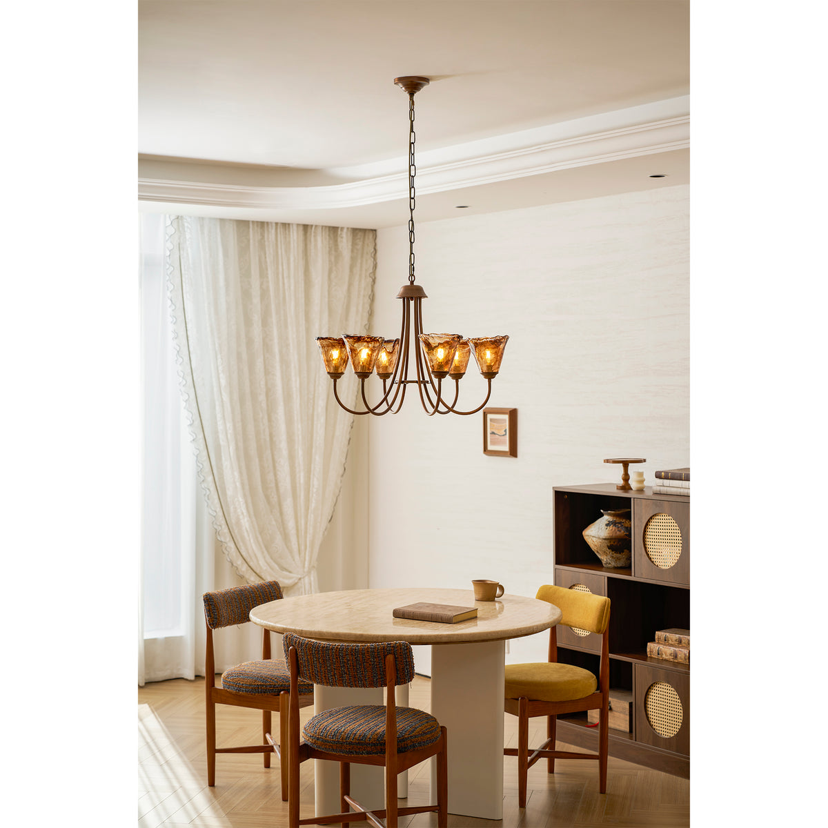 Franklin Amber Chandelier – detail 14