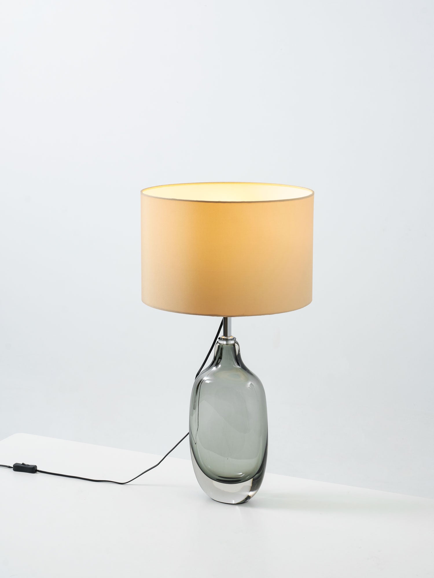 Lámpara de mesa de cristal esmaltado